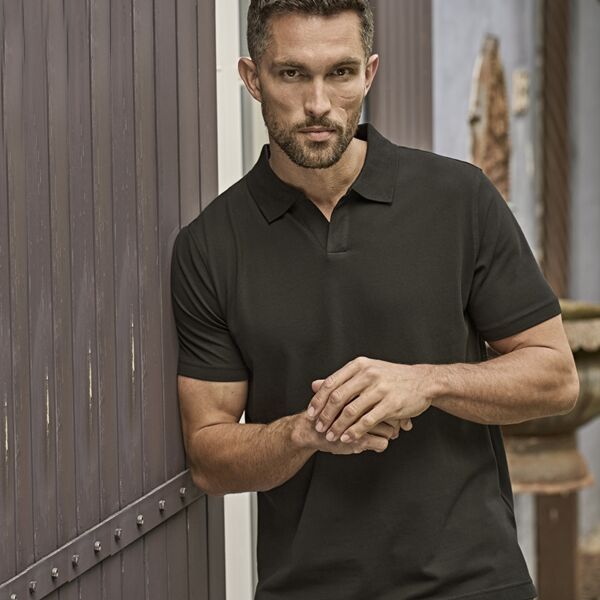 Tee Jays Luxury Stretch V Neck Polo Shirt Thumbnail