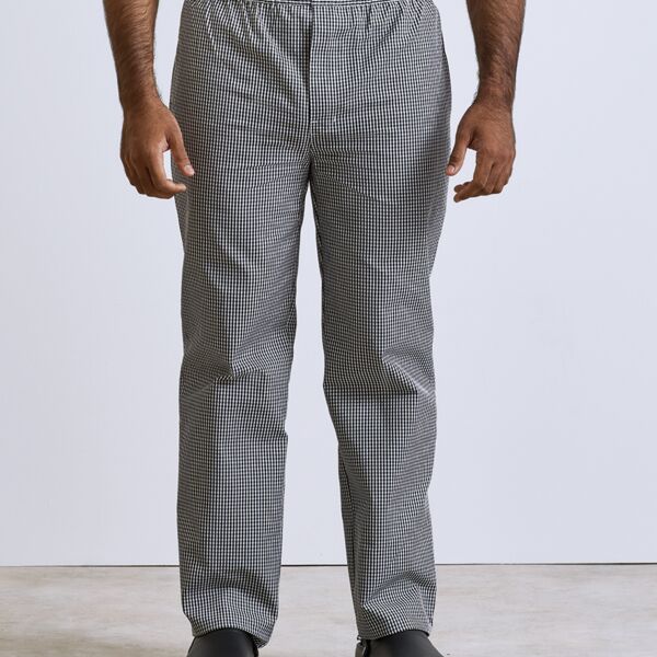 Premier Pull On Chef's Check Trousers Thumbnail