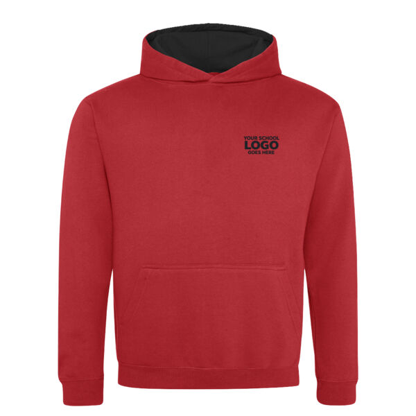 AWDis Kids Varsity Colour Contrast Hoodie Thumbnail